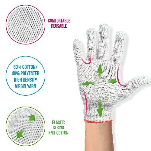 1 Pair solid color gardening gloves