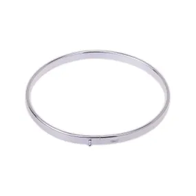 1 Silver simple bangle stack bangle Bracelet Barrel Clasp Charms Bracelet,Clasped Bracelets 60mm diy Hand Forged Bangle