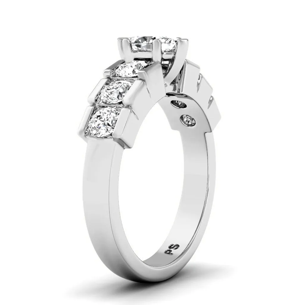 1.20-2.35 CT Round & Marquise Cut Diamonds - Engagement Ring