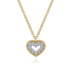 14K Yellow Gold 0.07ctw Diamond Necklace