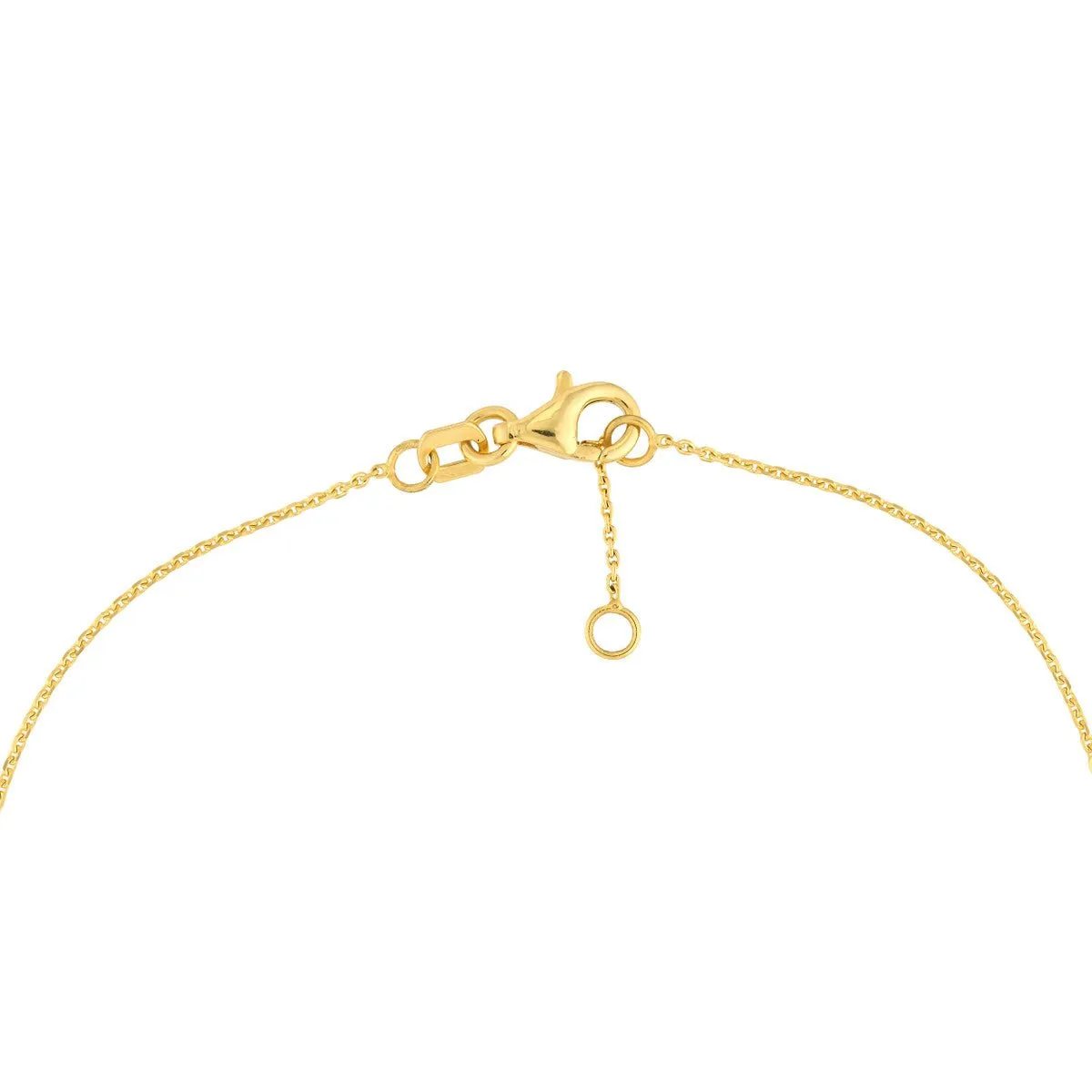 14K Yellow Gold Single Seashell Station Bracelet