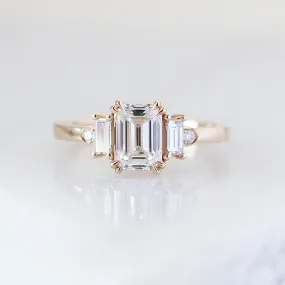 1.62ct Misceo Emerald Cut Lab Diamond Ring