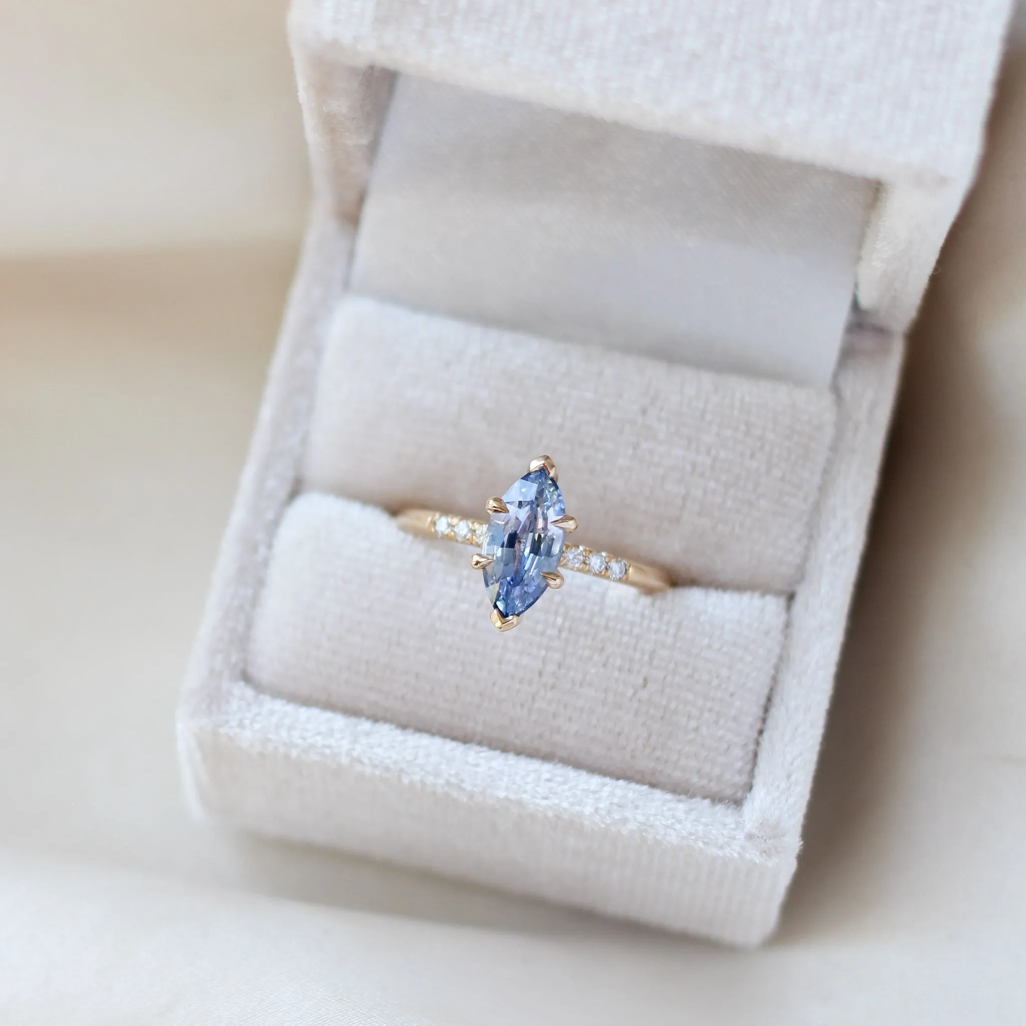 1.76ct Phoenix Rising Marquise Blue Sapphire Ring