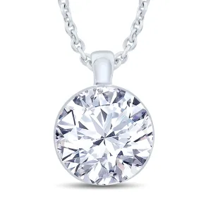 18ct White Gold 0.40ct Round Brilliant Cut Diamond Necklace