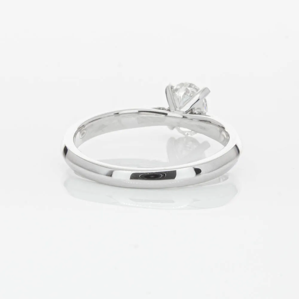 18ct White Gold .60ct Oval Cut Diamond Venetian Ring