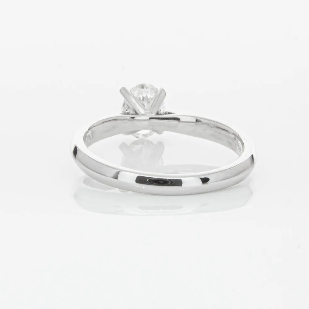 18ct White Gold .60ct Oval Cut Diamond Venetian Ring