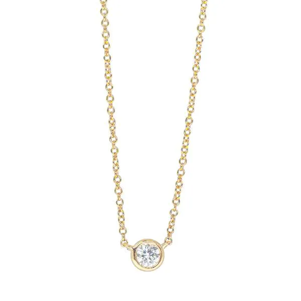 18ct Yellow Gold .21ct Diamond Natalia Pendant