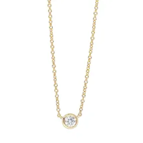 18ct Yellow Gold .21ct Diamond Natalia Pendant