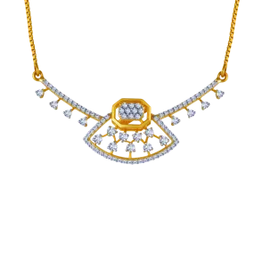 18k Stunning Piece Of Diamond Necklace