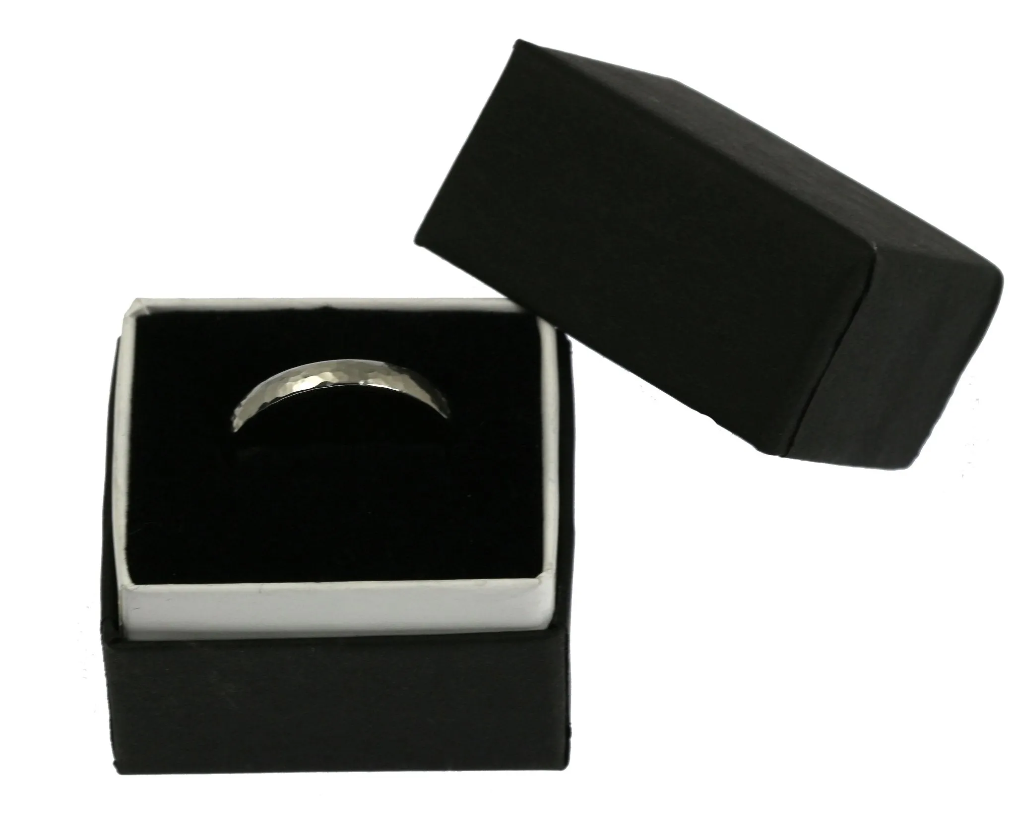 3mm Hammered Comfort Fit Stainless Steel Men's Ring