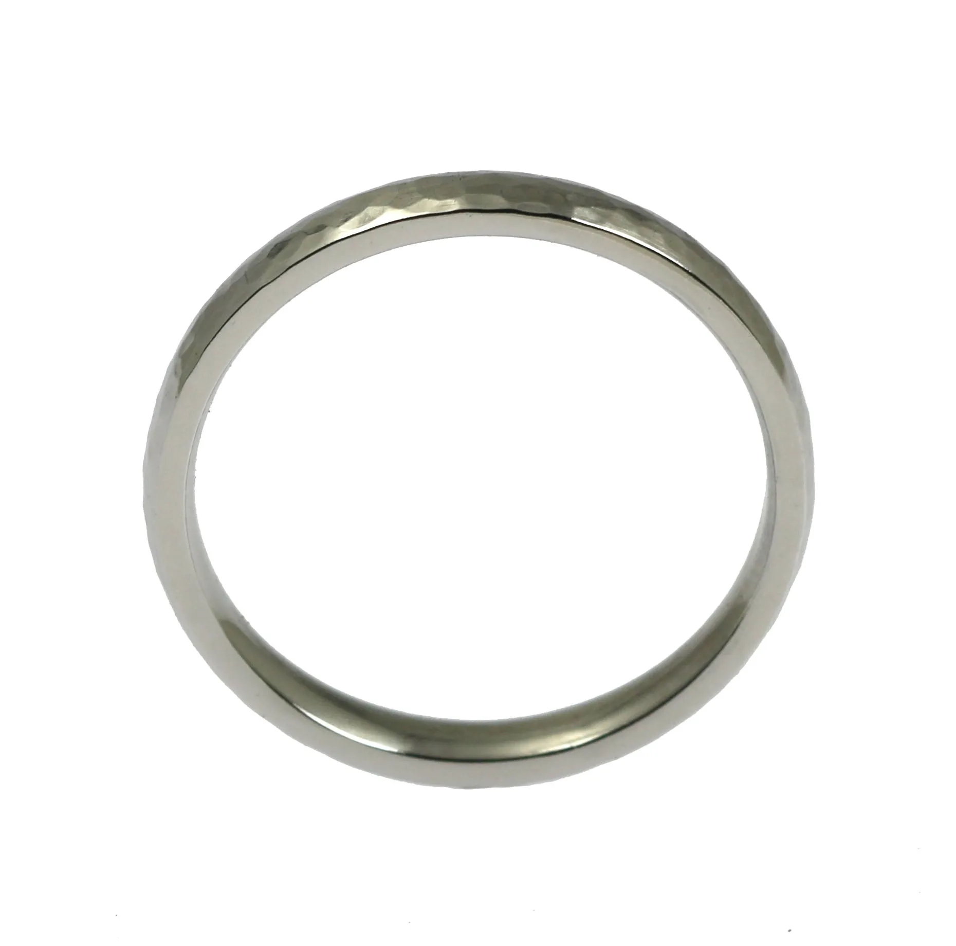 3mm Hammered Comfort Fit Stainless Steel Men's Ring