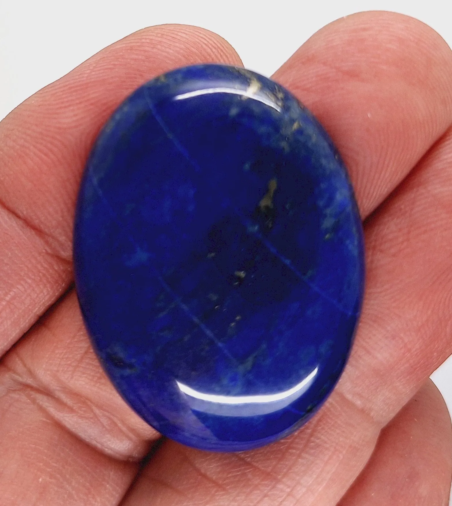 40x30mm Lapis Lazuli Dyed Flat Back Blue Cabochon Gemstone S2102G