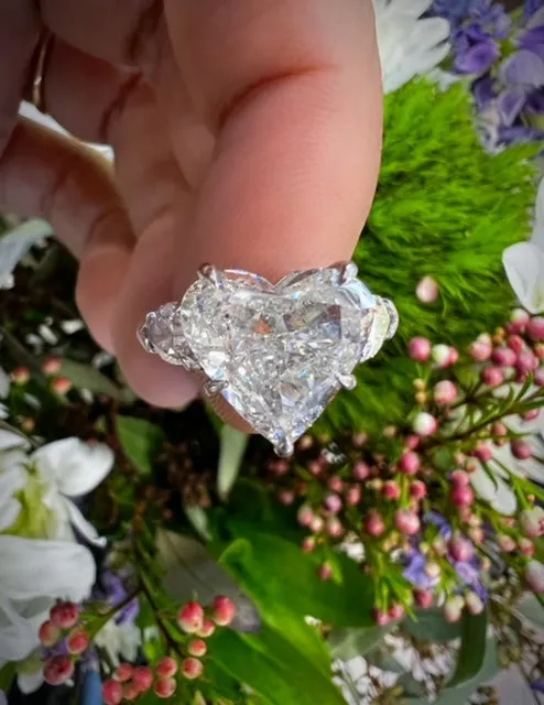 4.15 ct Heart Diamond Ring Valentine Special