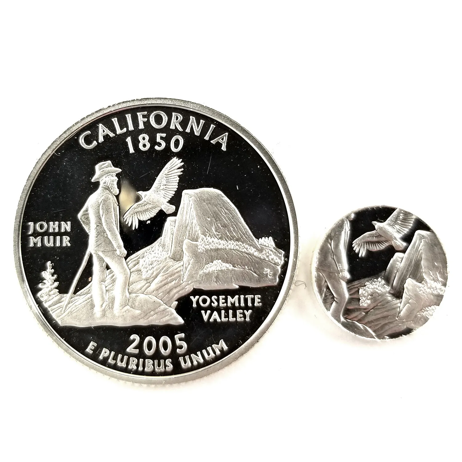 90% Silver California Quarter Ring