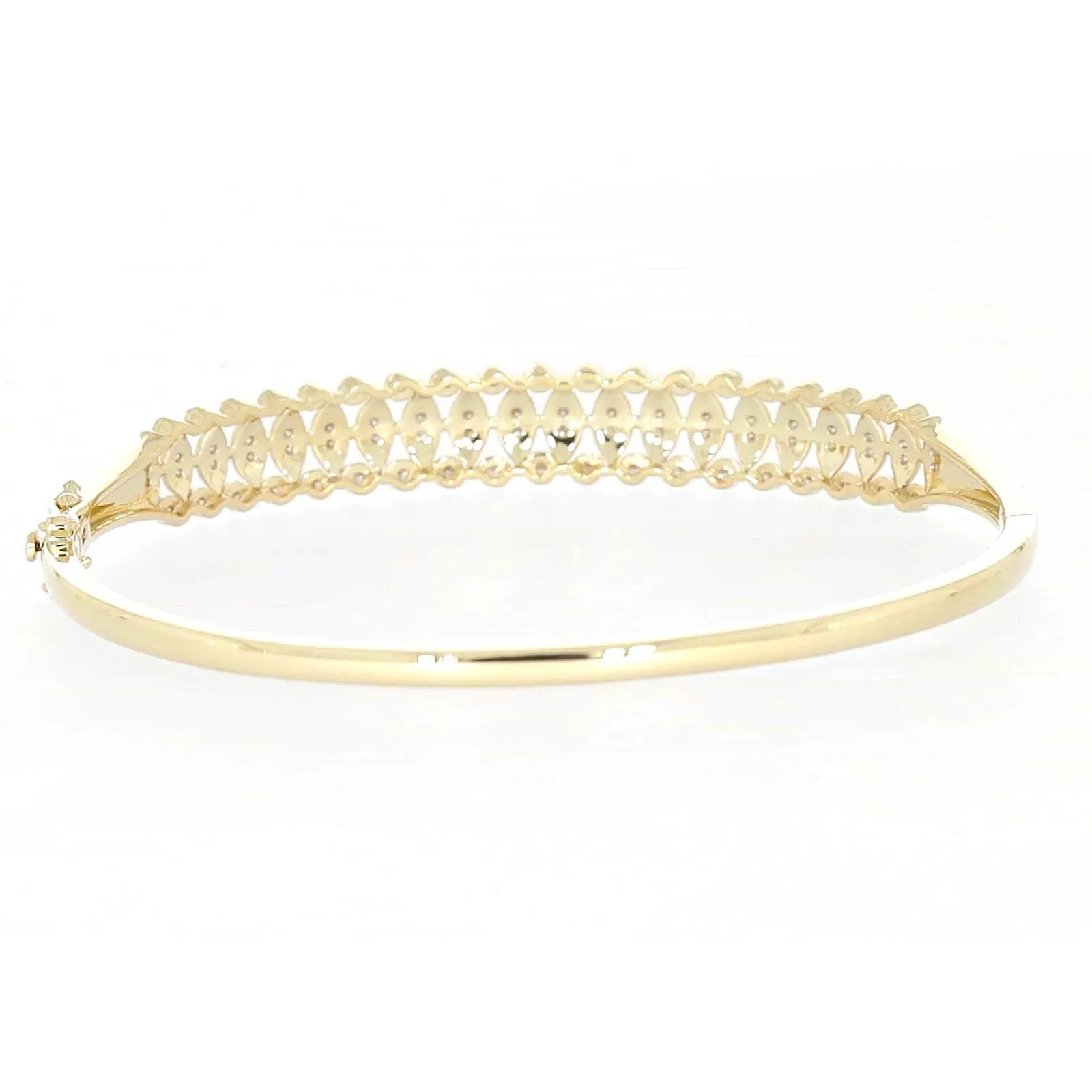 9ct Yellow Gold Round Brilliant Cut 1/2 CARAT tw of Diamonds Bangle