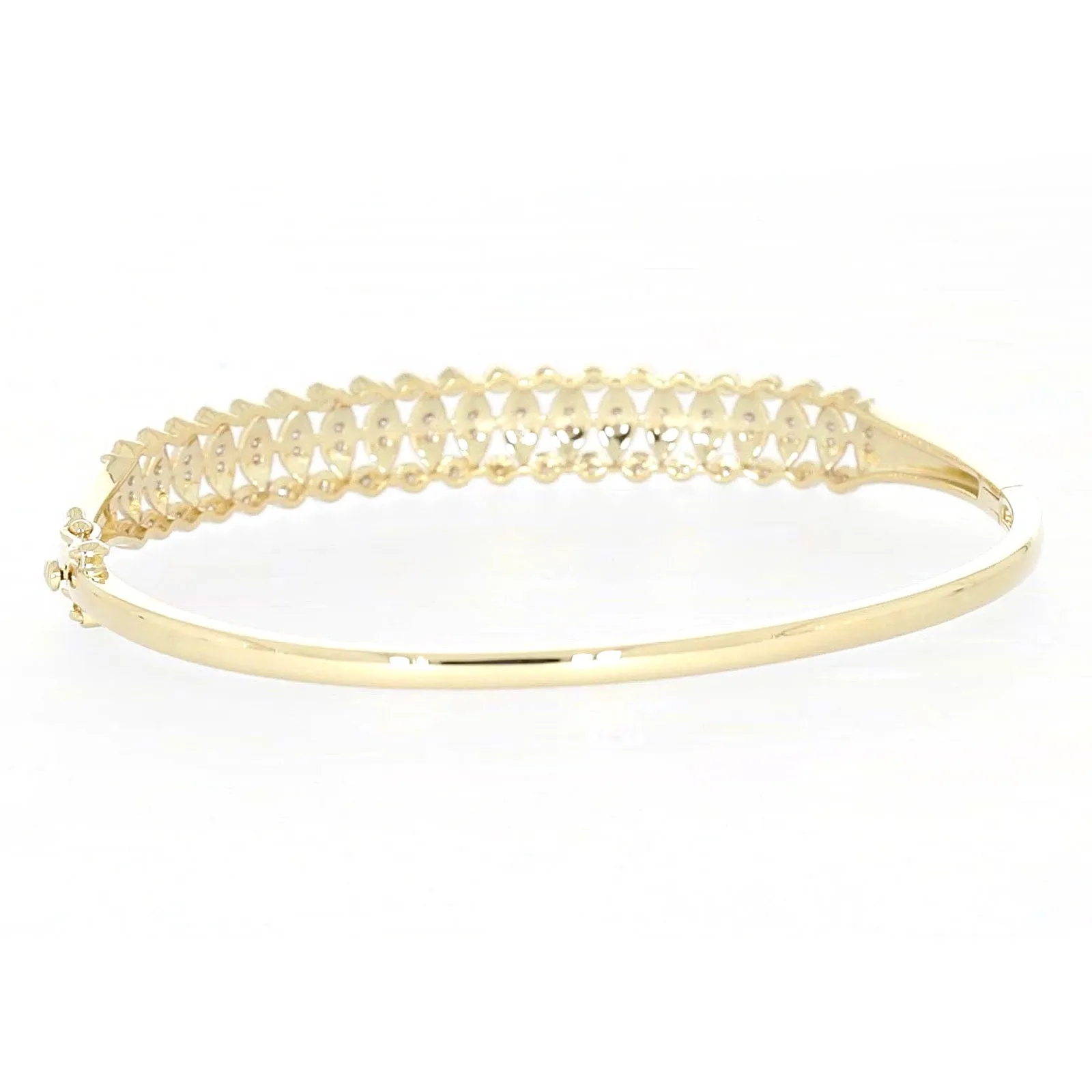 9ct Yellow Gold Round Brilliant Cut 1/2 CARAT tw of Diamonds Bangle