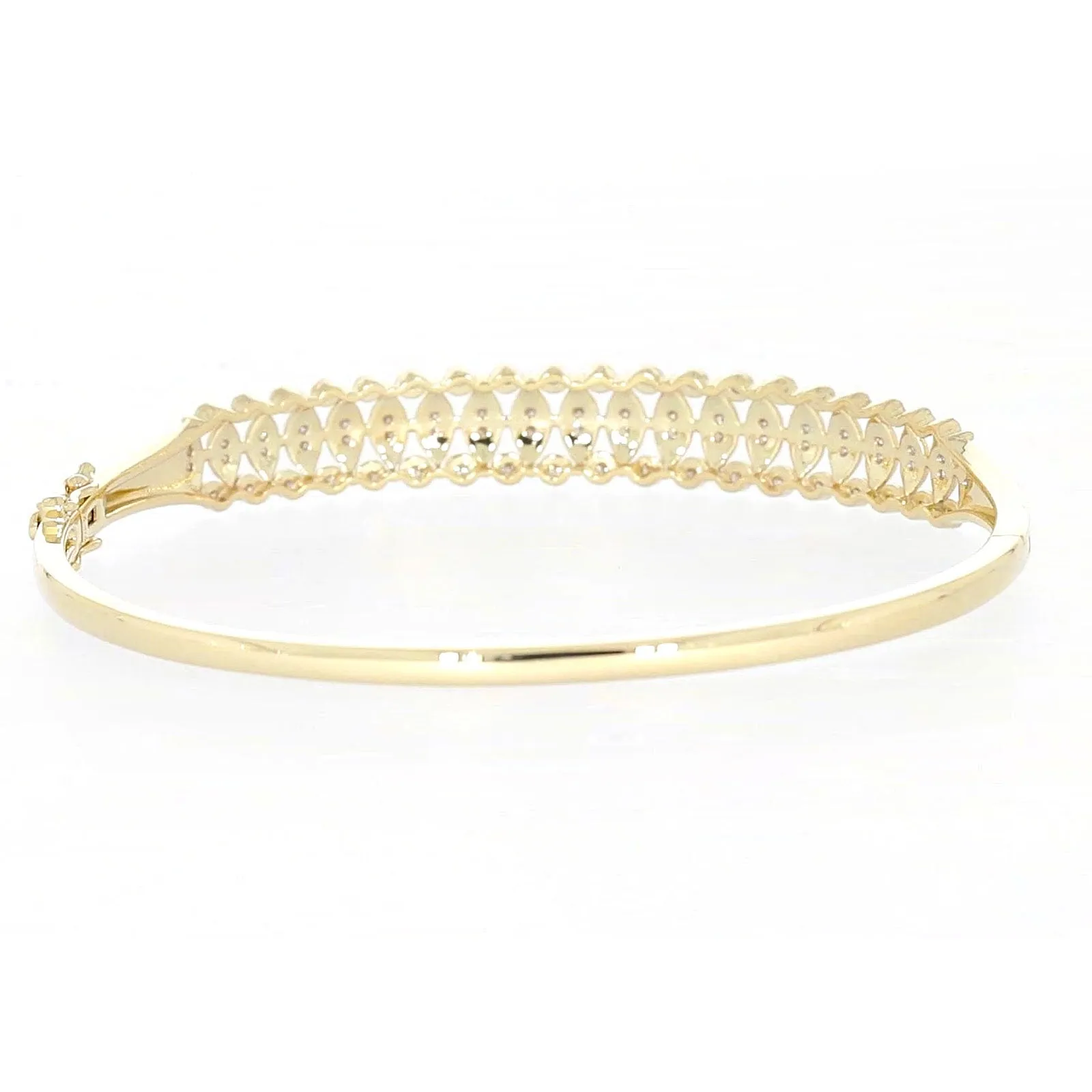 9ct Yellow Gold Round Brilliant Cut 1/2 CARAT tw of Diamonds Bangle