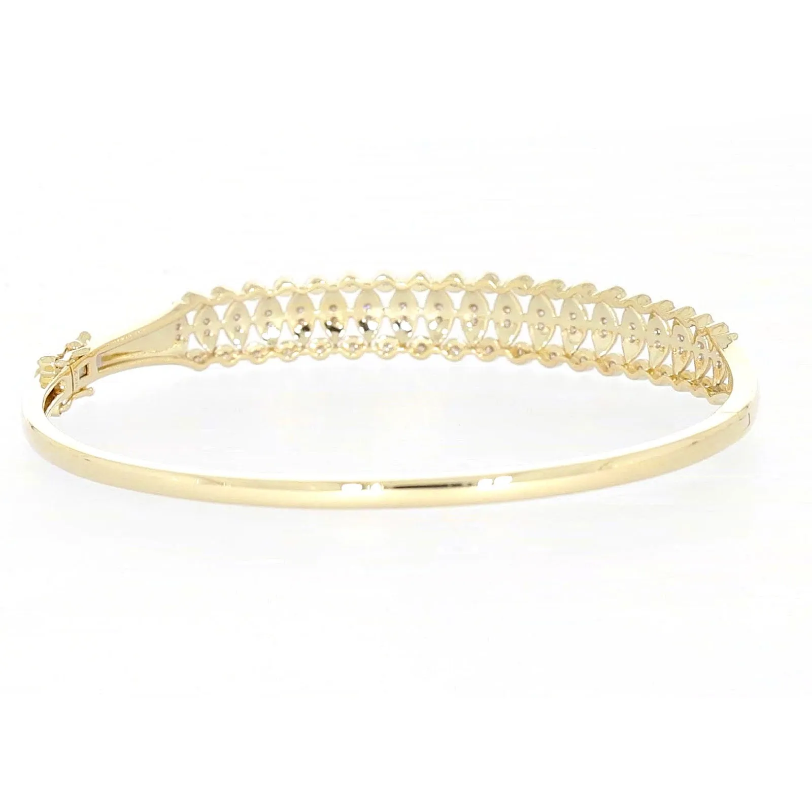 9ct Yellow Gold Round Brilliant Cut 1/2 CARAT tw of Diamonds Bangle