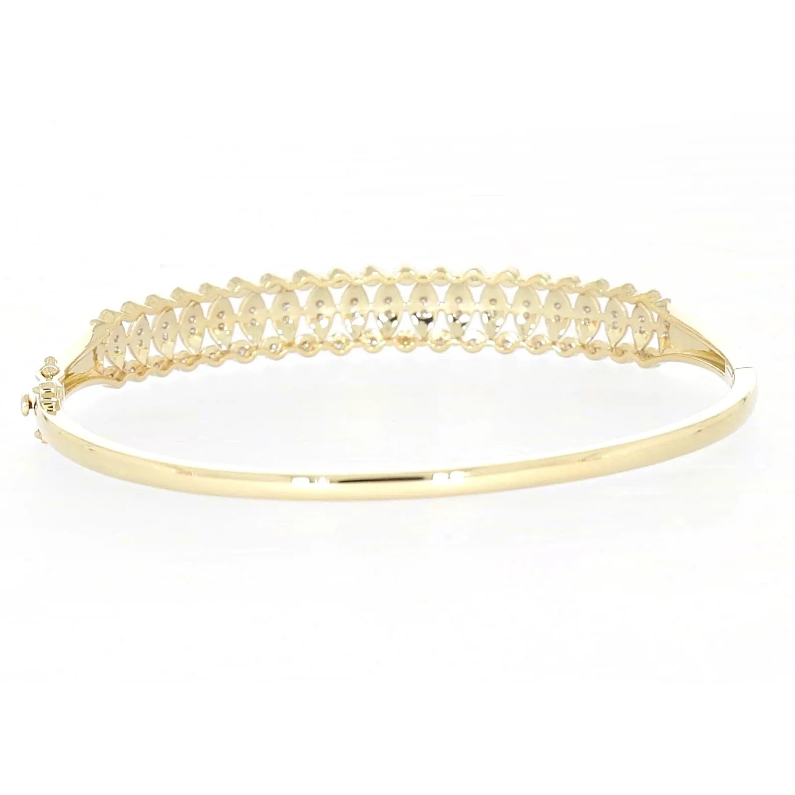 9ct Yellow Gold Round Brilliant Cut 1/2 CARAT tw of Diamonds Bangle