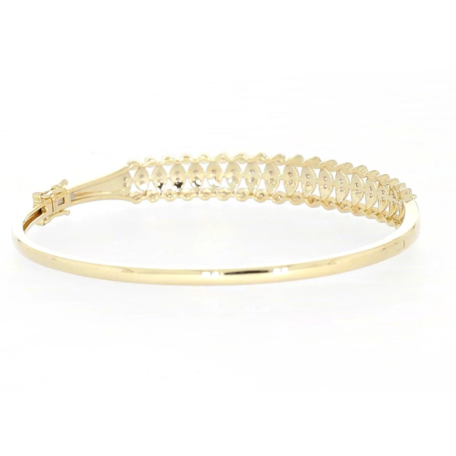 9ct Yellow Gold Round Brilliant Cut 1/2 CARAT tw of Diamonds Bangle