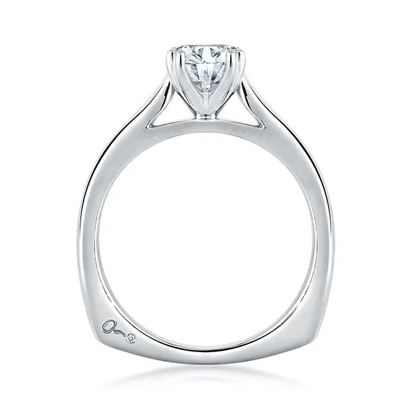 A.JAFFE Classic Double Prong Solitaire Engagement Ring MES166