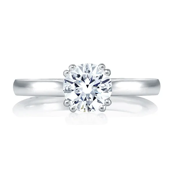 A.JAFFE Classic Double Prong Solitaire Engagement Ring MES166