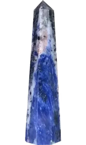 Aldomin� Natural Energized Lapis Lazuli Healing Crystal Tower Wand (6 To 7 Cm)