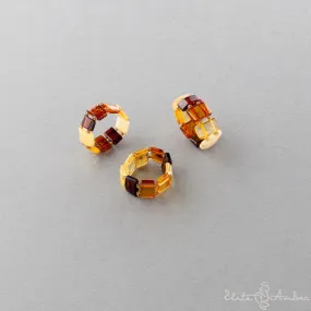 Amber ring "Classic multi color"