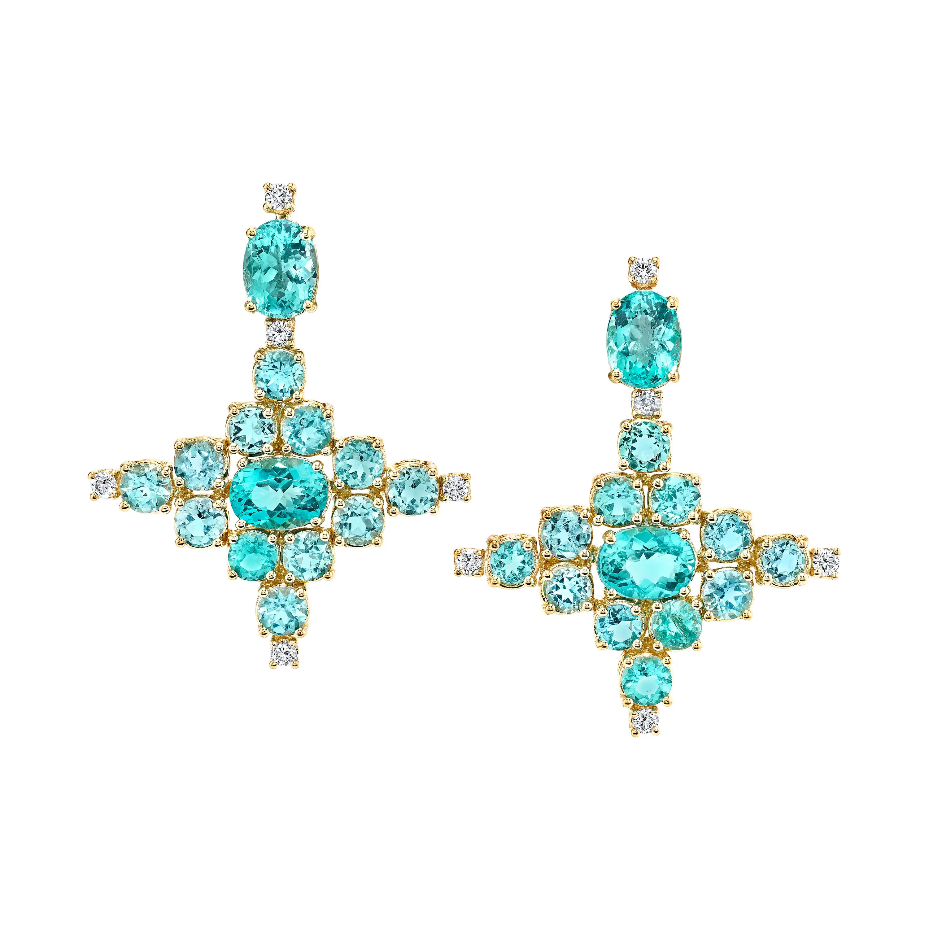 Apatite Dew Earrings, Small