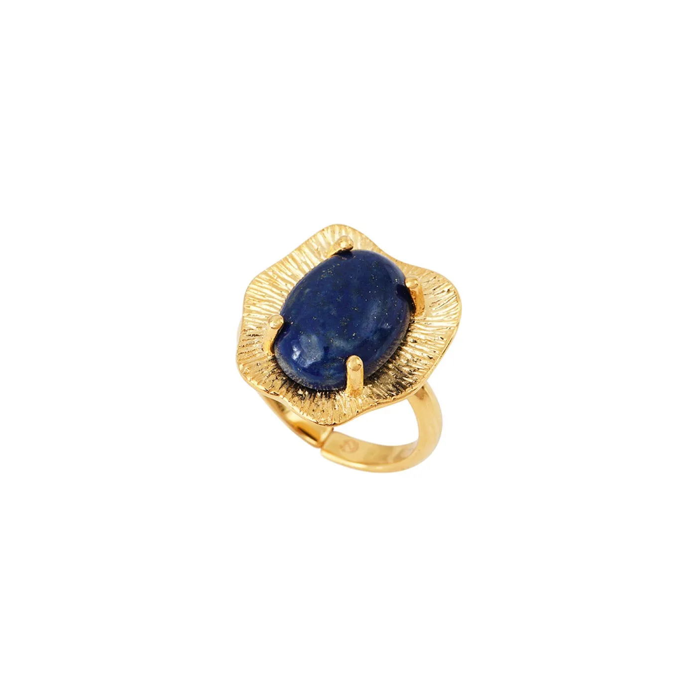 Bague Dorée Swann Lapis Lazuli