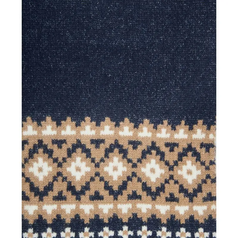 Barbour Eden Fairisle Beanie & Scarf Gift Set - Navy