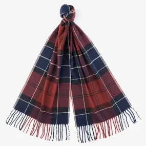 Barbour Scarf Galingale Tartan Scarf in Winter Red  USC0300RE98