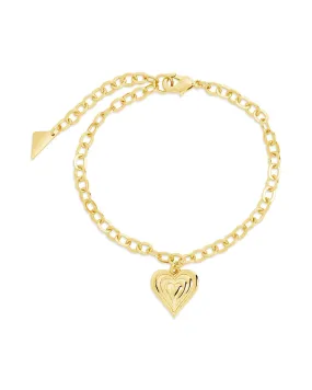 Beating Heart Charm Bracelet