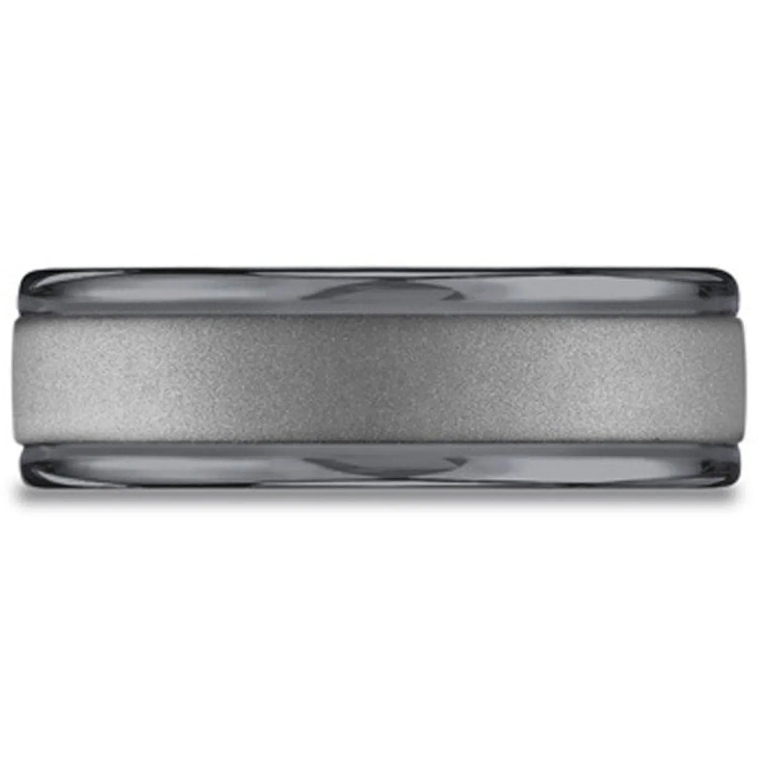 Benchmark Tantalum Grey Powder Coated Wedding Band