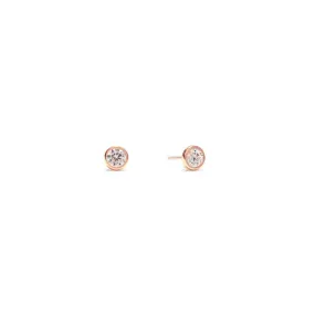 Bezel Stud Earrings