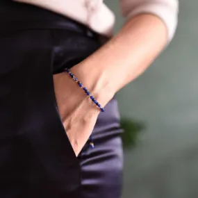 Blue Lapis Adjustable Gemstone Bracelet