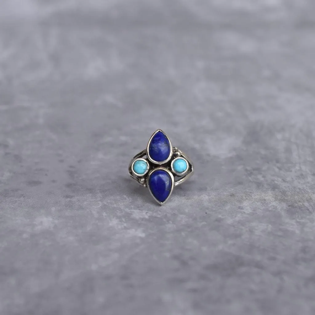 Boho Blend - Lapis & Turquoise Ring