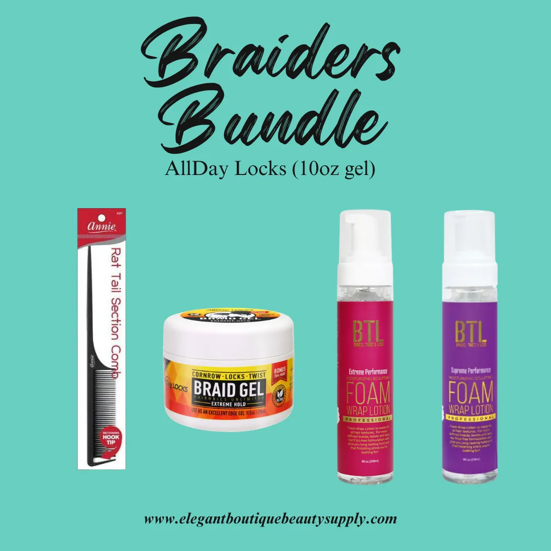 BRAIDER'S BUNDLE- ALLDAY LOCKS (10oz GEL)