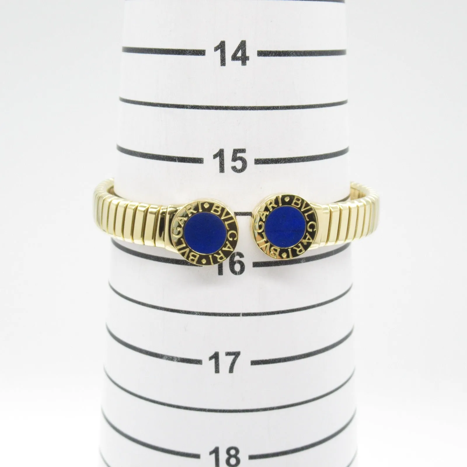 Bvlgari Tubogas Bangle K18 Yellow Gold Lapis Lazuli