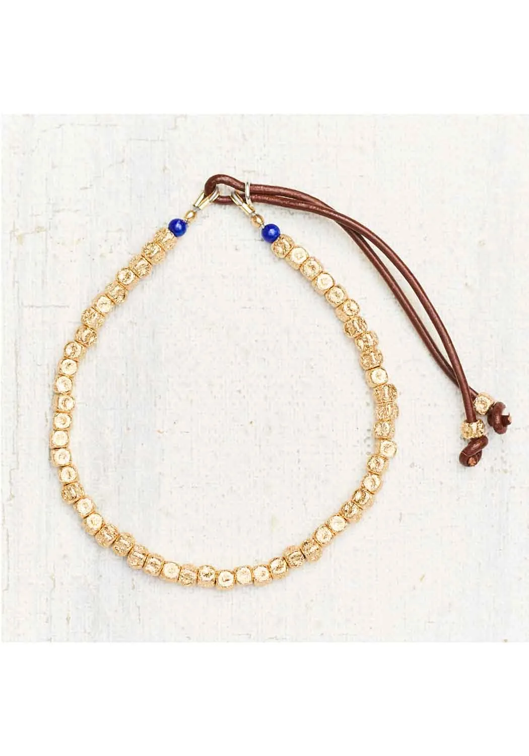 Catherine Michiels Aura 14K Yellow Gold & Lapis Bead Bracelet