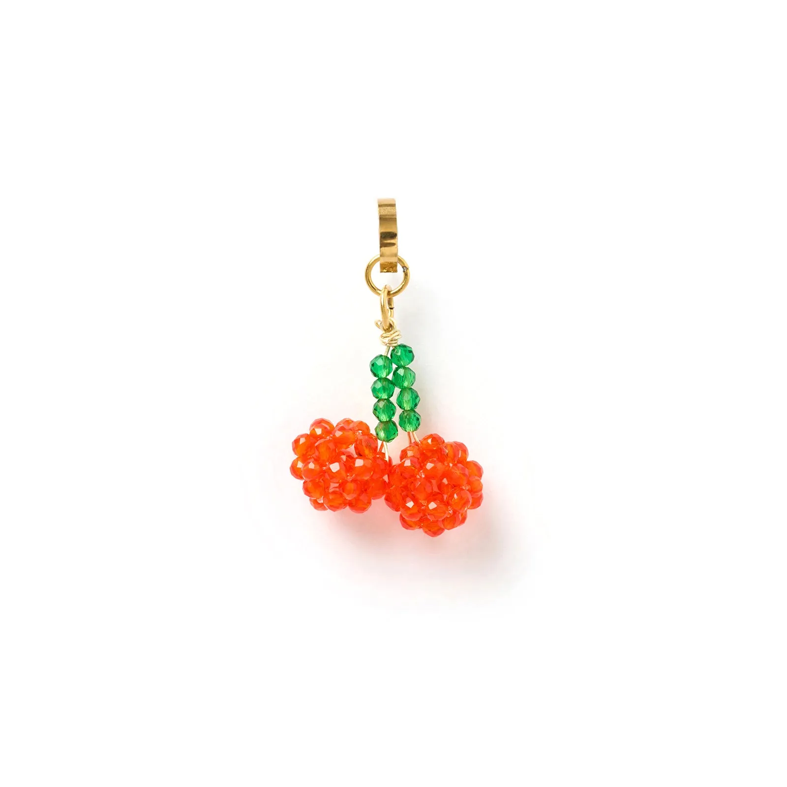 Cherry Beaded Charm