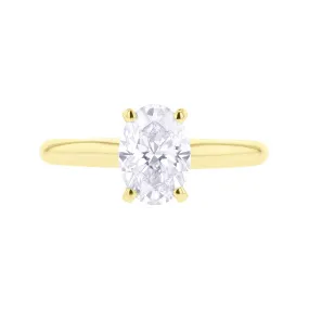 Christa Oval Ready for Love Diamond Engagement Ring 1ct