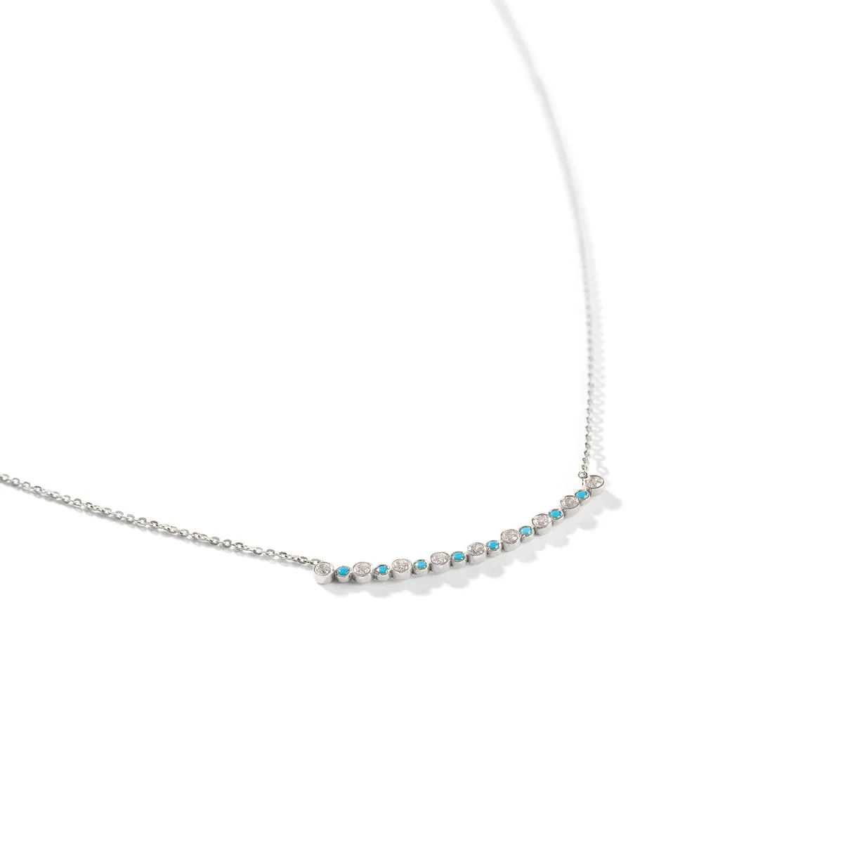 Cloudy Diamond Chain Necklace