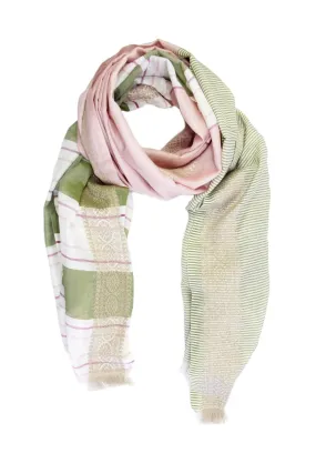 Color Block Striped Scarf