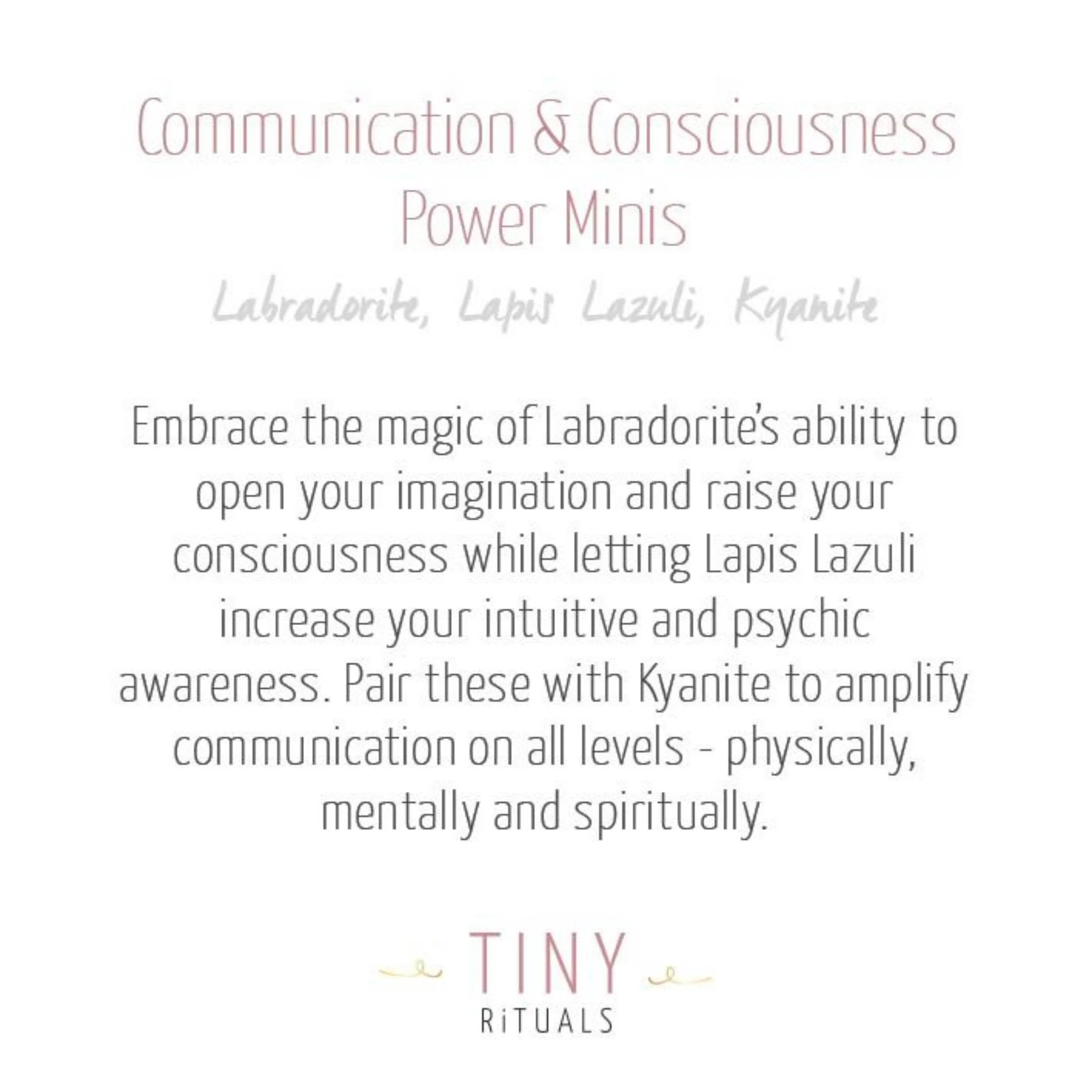 Communication & Consciousness Pack by Tiny Rituals