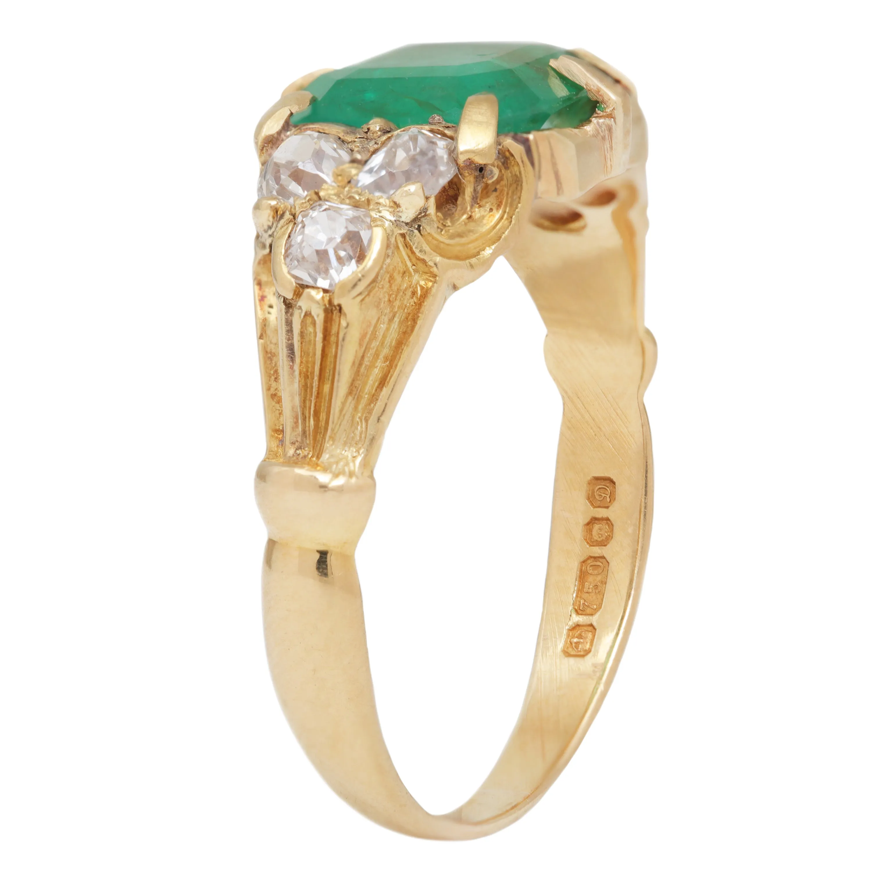 Crown Jewel Emerald Ring