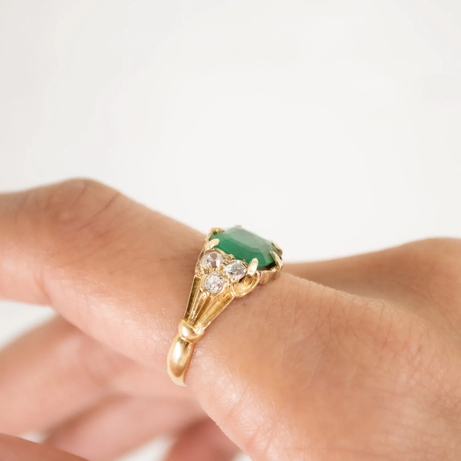 Crown Jewel Emerald Ring