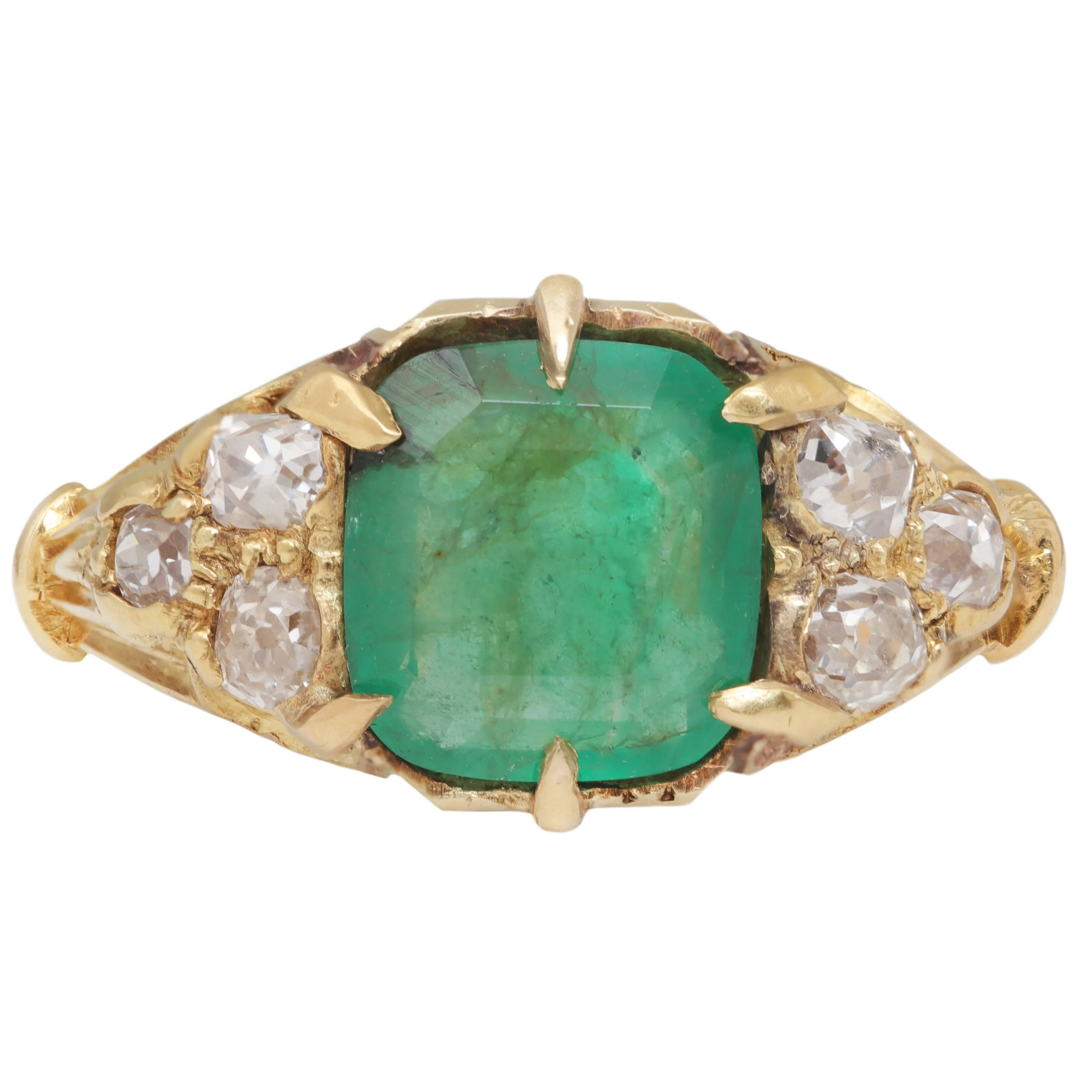 Crown Jewel Emerald Ring