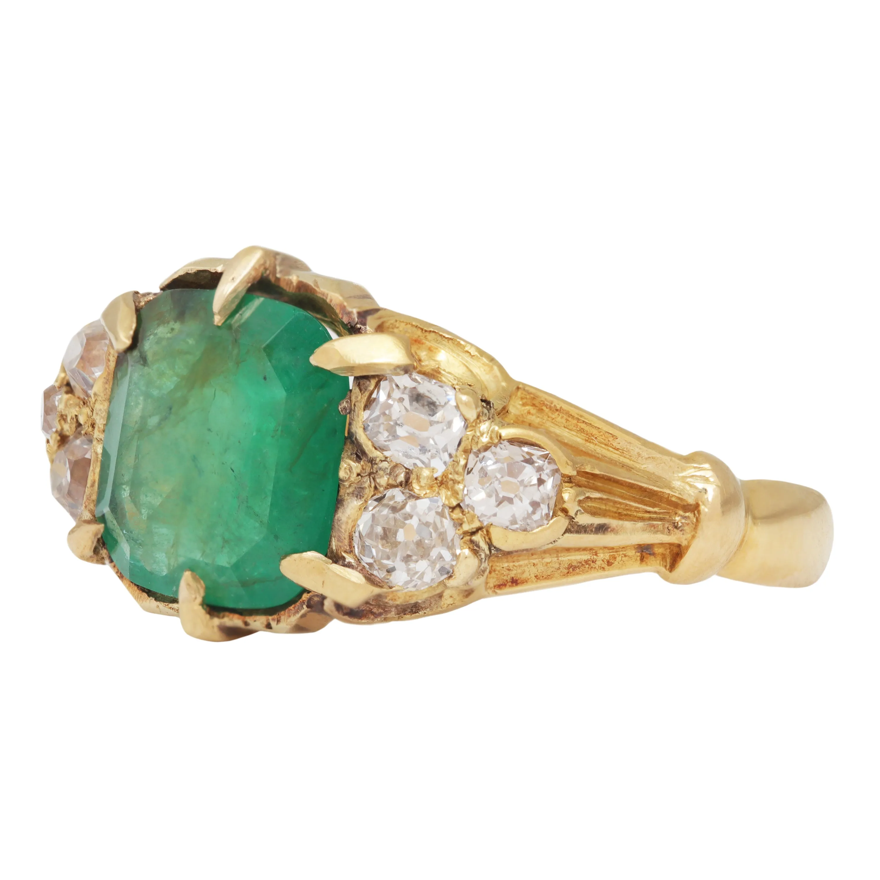 Crown Jewel Emerald Ring