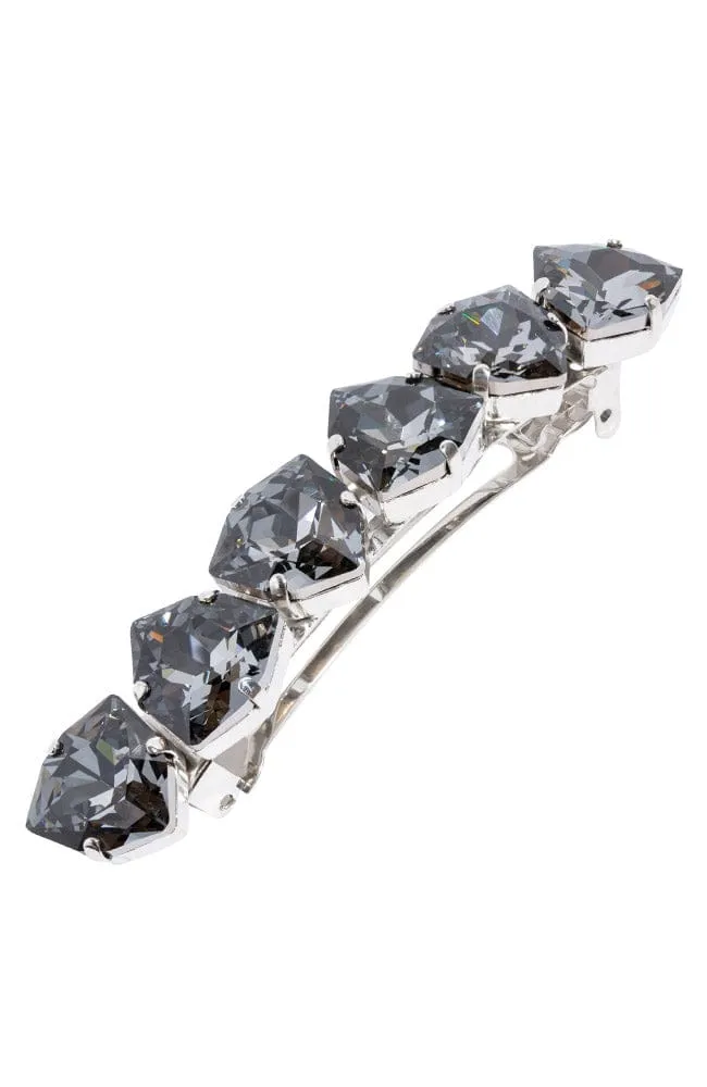 Crystal Teardrop Barrette